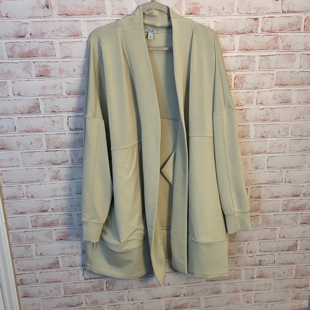 Mint Green FLX Open Front Jacket